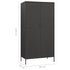 Flores - Wardrobe Anthracite 900 x 500 x 1800 mm Steel